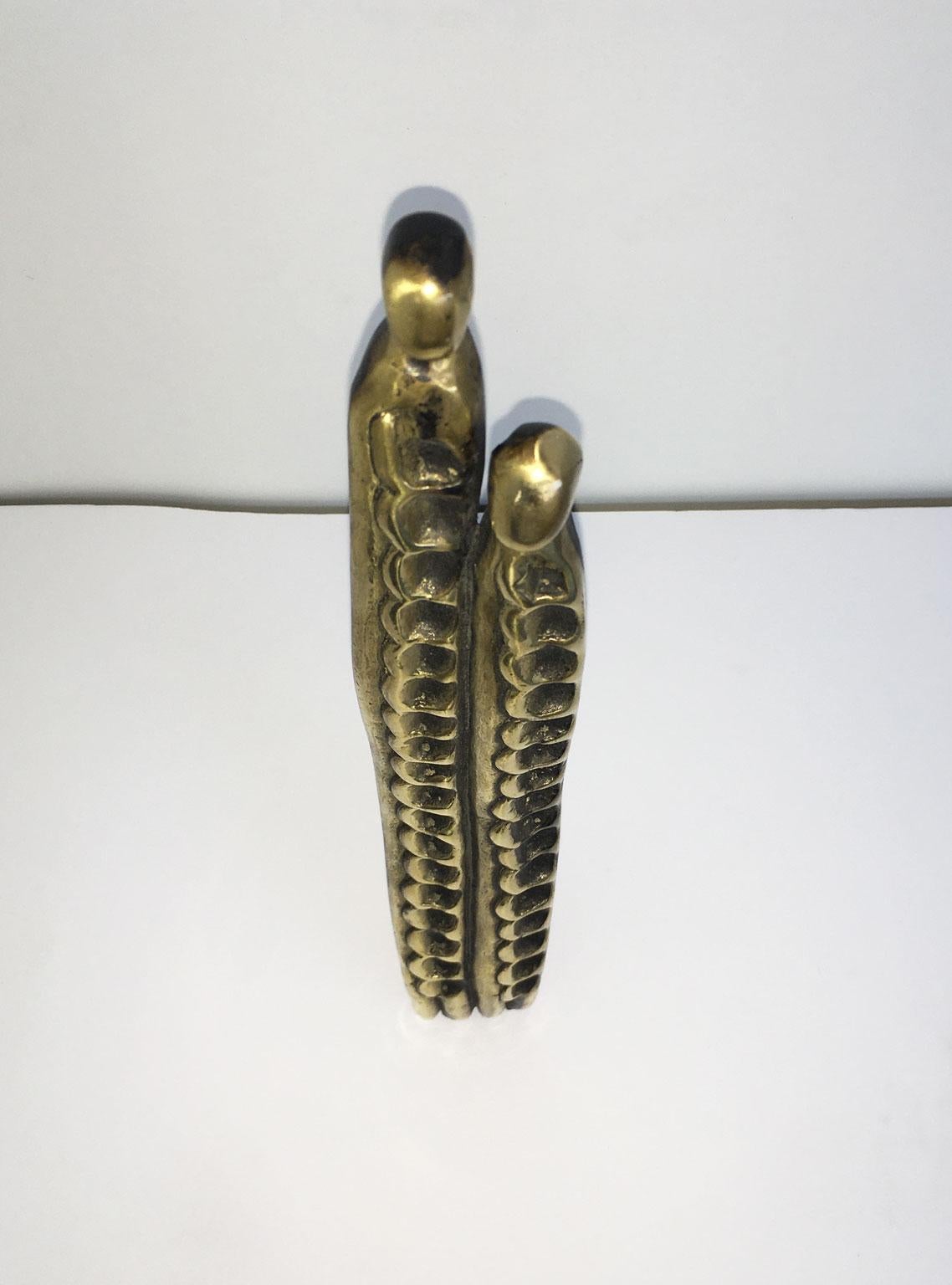 Abstrakte Bronzeskulptur Annie Lambert Vento, Italien, 1985  Wind im Angebot 8
