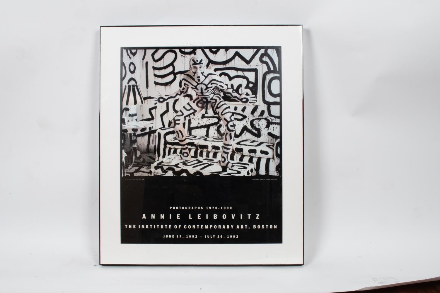 Américain Annie Leibovitz, affiche de l'exposition ICA de Boston de 1992, Keith Haring