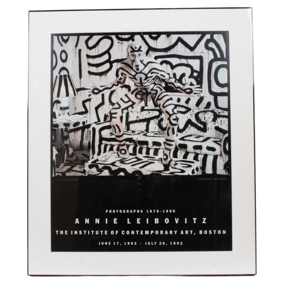 Annie Leibovitz, 1992 ICA Boston Exhibition Poster, Keith Haring at 1stDibs  | keith haring annie leibovitz poster, annie leibovitz keith haring