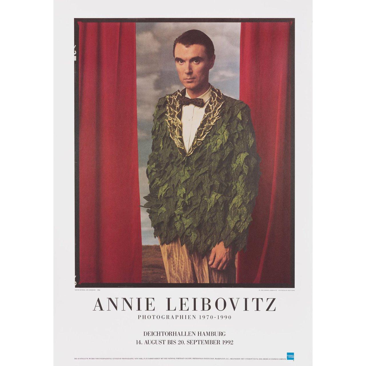 Late 20th Century Annie Leibovitz: Photographien 1970-1990 1992 German A1 Exhibition Poster