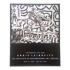 Keith Haring in New York,  Annie Leibovitz ICA Ausstellung Druck 1992 mit Buch
