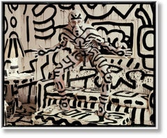 Keith Haring, New York City, 1986 Signiert, Gerahmt, ChromaLuxe Aluminiumdruck