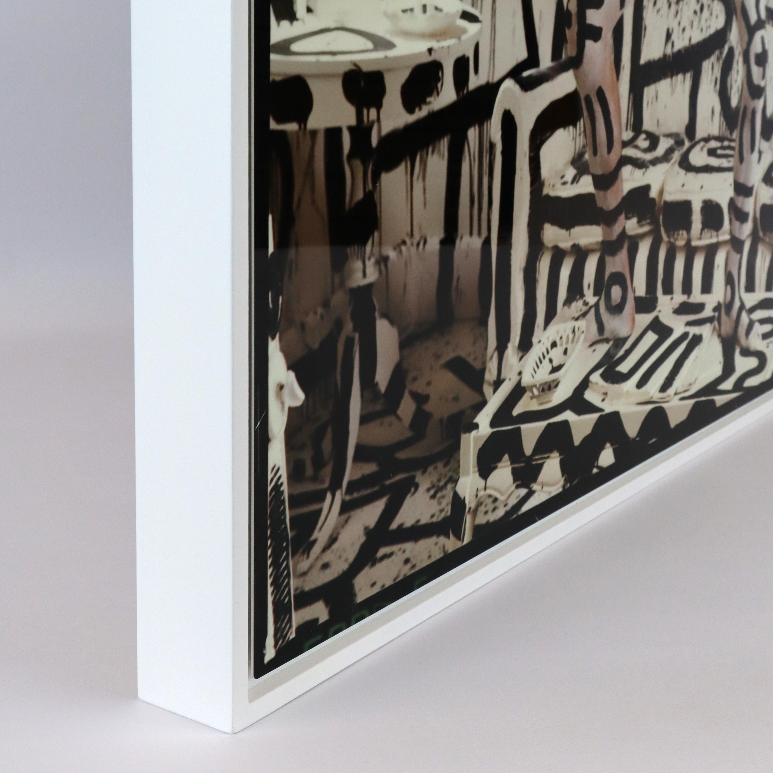 Retrato de Keith Haring por Annie Leibovitz, Toma icónica, Impresión en aluminio en venta 5