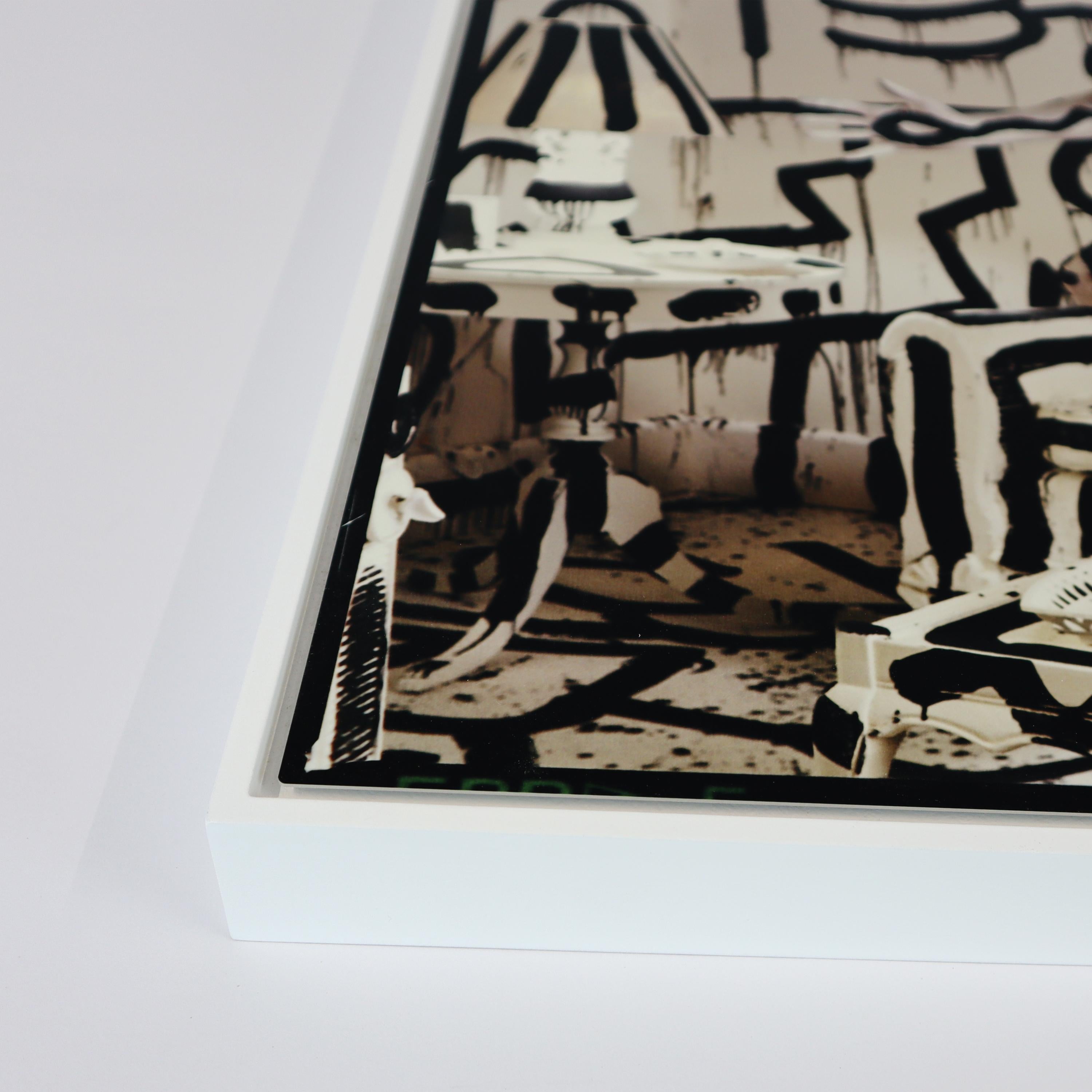 Retrato de Keith Haring por Annie Leibovitz, Toma icónica, Impresión en aluminio en venta 6