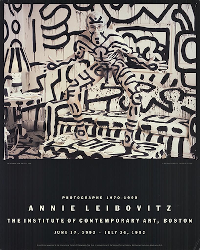 Keith Haring Painted Nude - Print by Annie Leibovitz