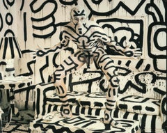 Keith Haring 1992 Nude Original Exhibition Poster, Offset Print