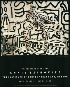 Keith Haring 1992 Nude Original Exhibition Poster, Offset Print