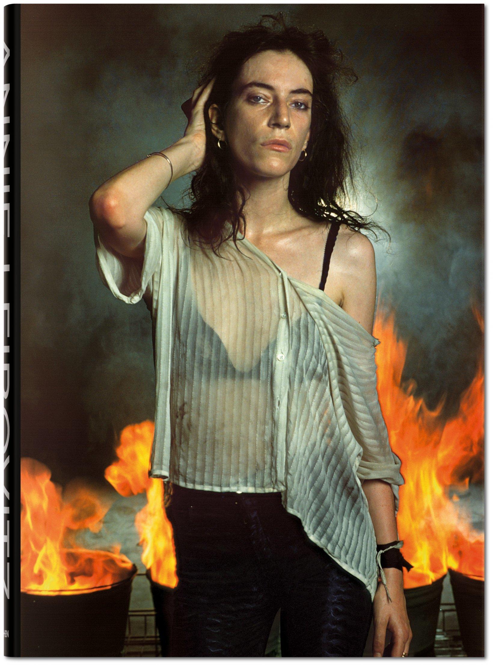 Patti Smith, New Orleans, Louisiana, 1978

Spanning the 40+ year career of photographed Annie Leibovitz. The book spans her work beginning reportage style photography following The Rolling Stones around on tour through her sought after stylized