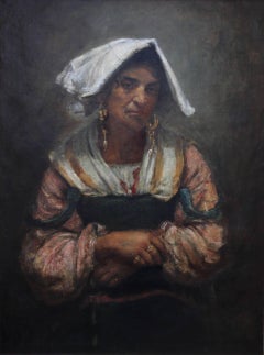 Roma Lady Jebsa - Victorian oil portrait exhibited Manchester Art Gallery 2018