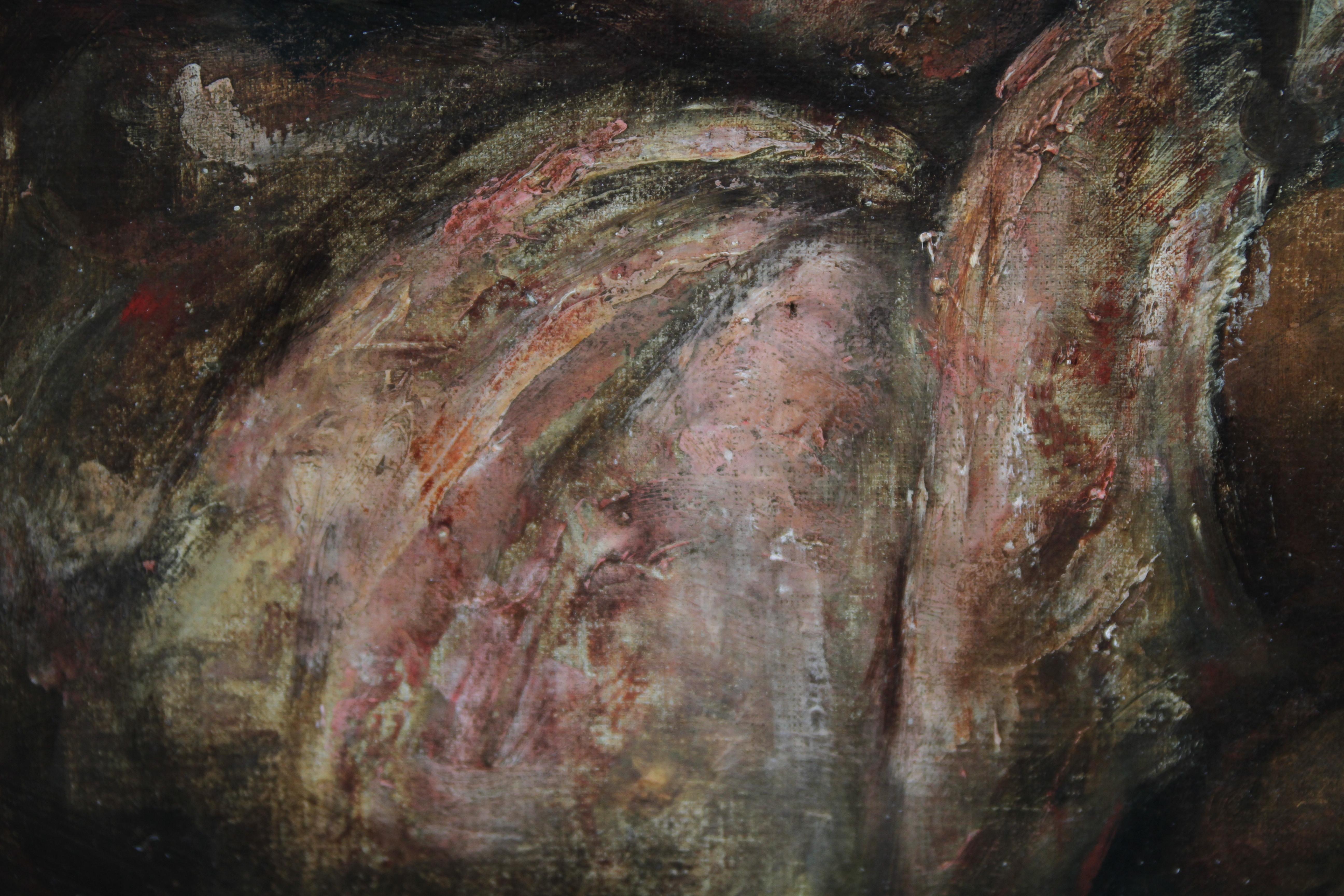 Roma Lady Jebsa - Retrato victoriano al óleo expuesto en la Galería de Arte de Manchester 2018 en venta 1