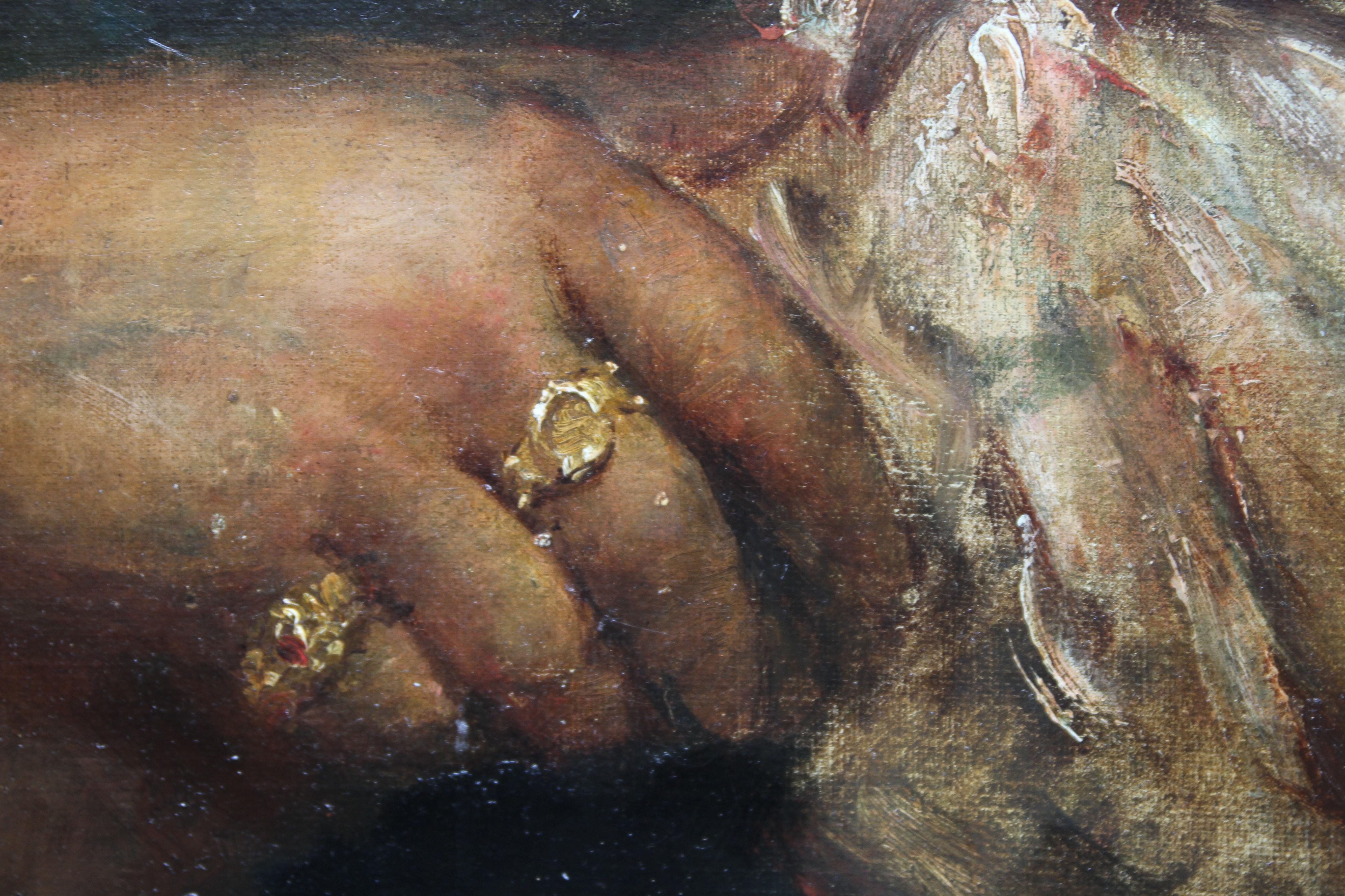 Roma Lady Jebsa - Retrato victoriano al óleo expuesto en la Galería de Arte de Manchester 2018 en venta 2