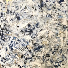 Family Chaos, 2021, Mixed Media, Abstract Painting on Canvas, Signed