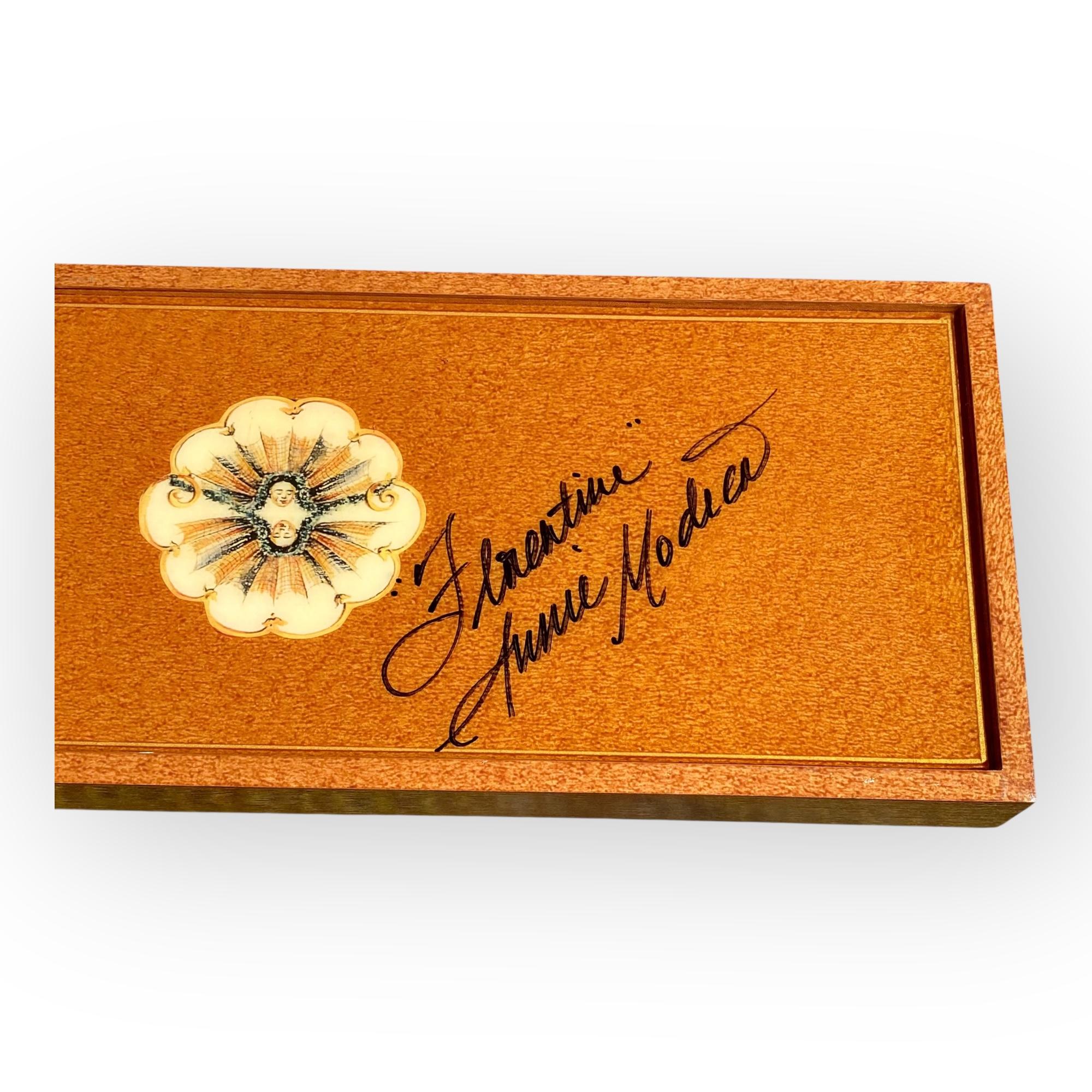 Annie Modica Florentine signiert lackiert Serviertablett im Angebot 8