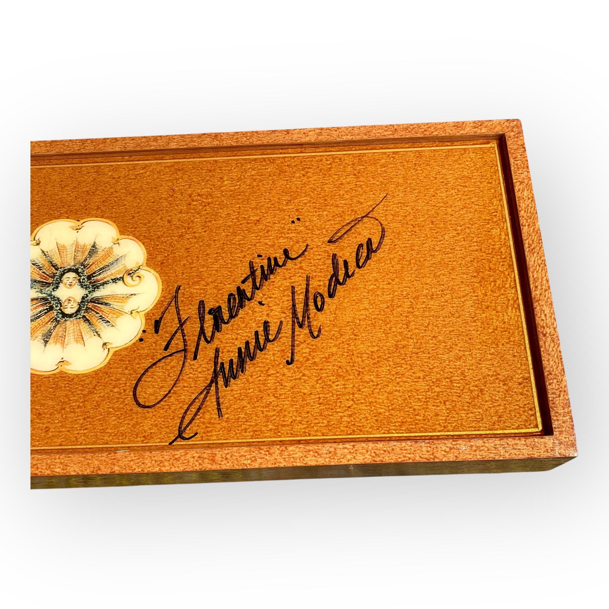 Annie Modica Florentine signiert lackiert Serviertablett im Angebot 9