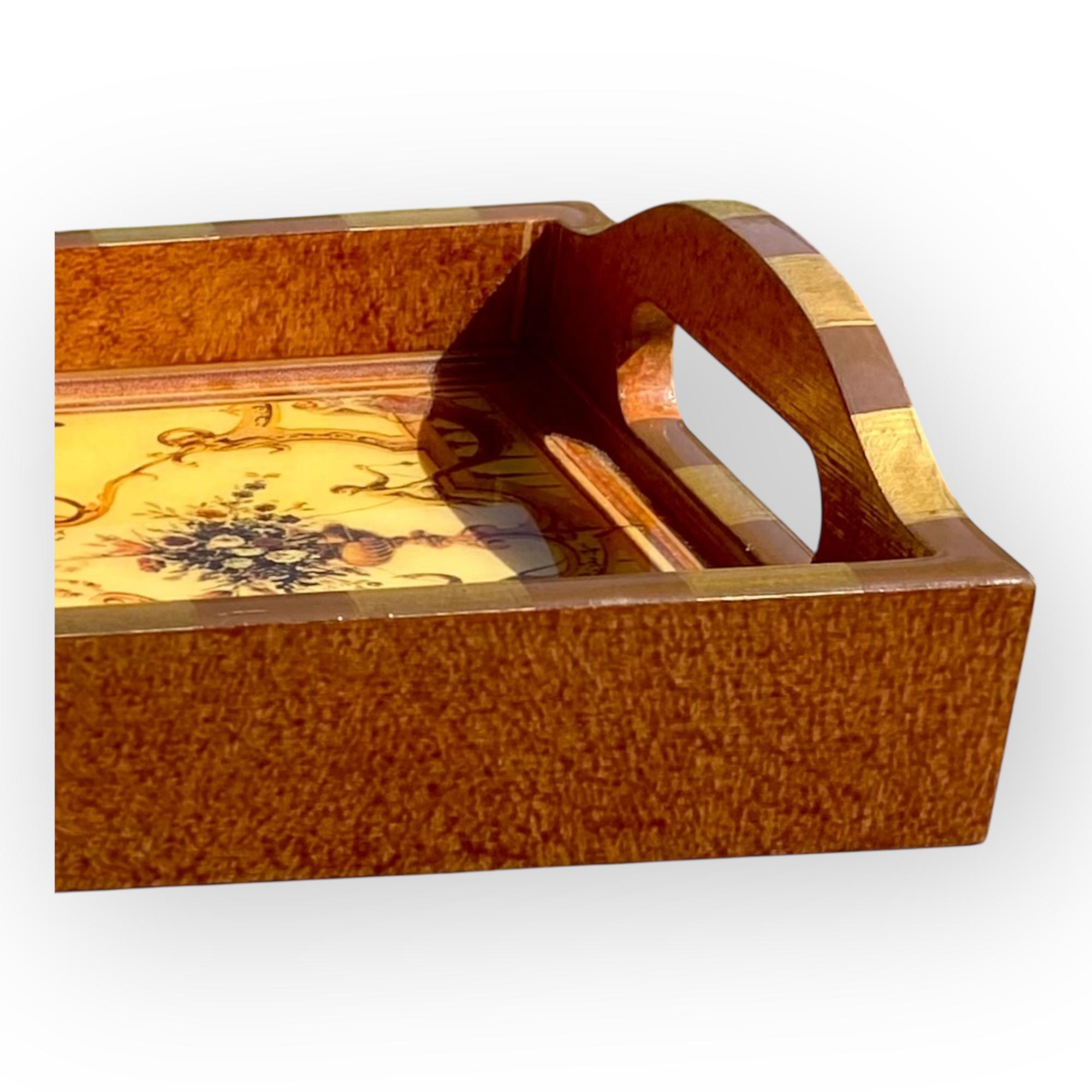 Annie Modica Florentine signiert lackiert Serviertablett im Angebot 10