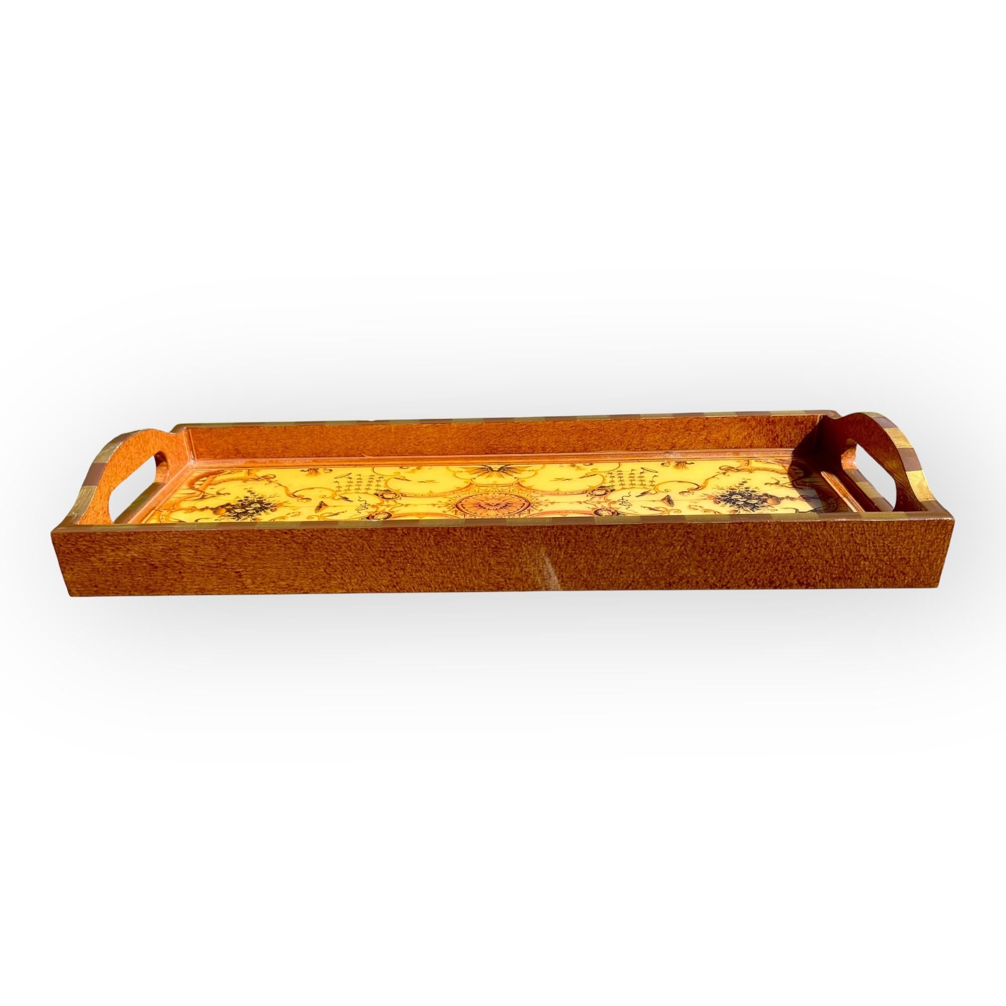 Annie Modica Florentine signiert lackiert Serviertablett im Angebot 11