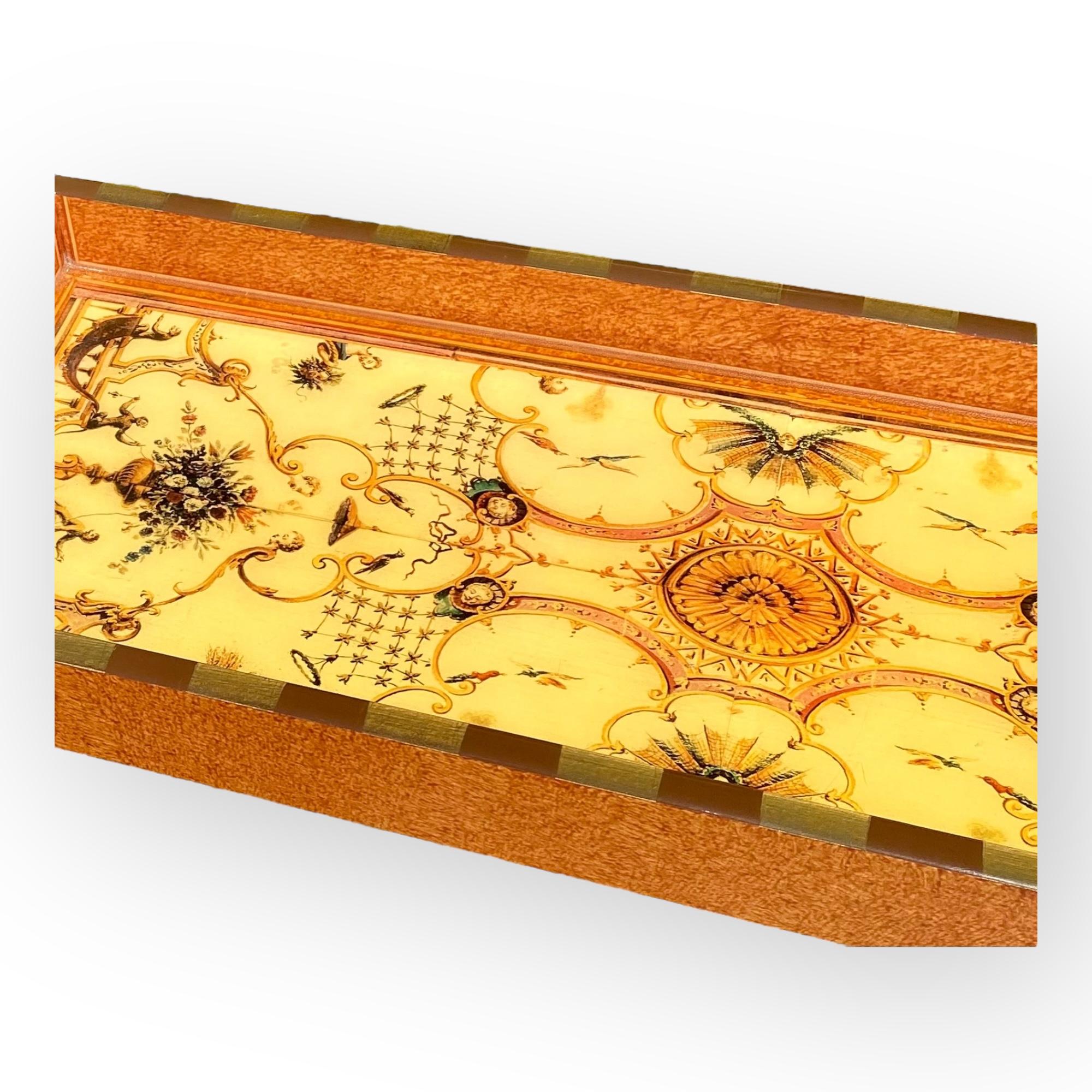 Annie Modica Florentine signiert lackiert Serviertablett im Angebot 2
