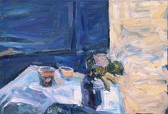 'Still Life, Ivory and Blue', Chinese American Woman Artist, Guangzhou Academy