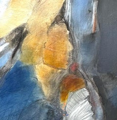 « Of Offerings and Signs »  Peinture à l'huile expressionniste abstraite - Paysage