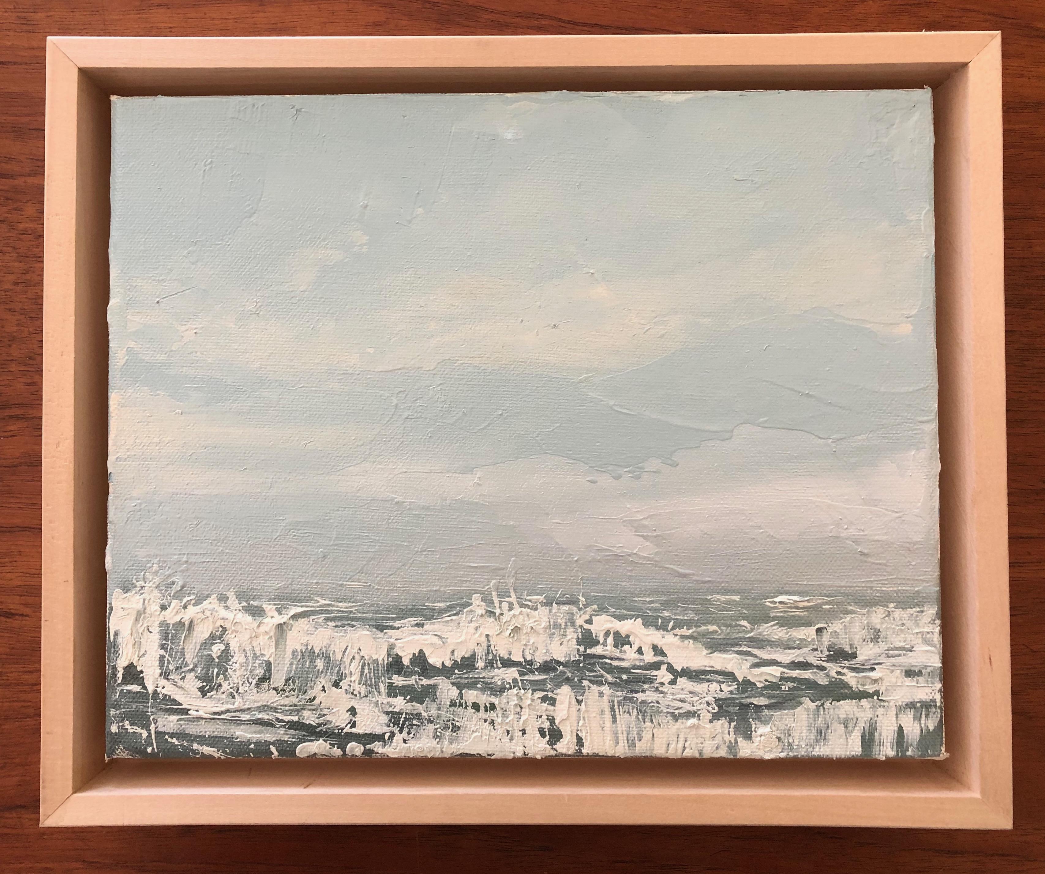 Morning Wave - Modern Painting by Annie Wildey