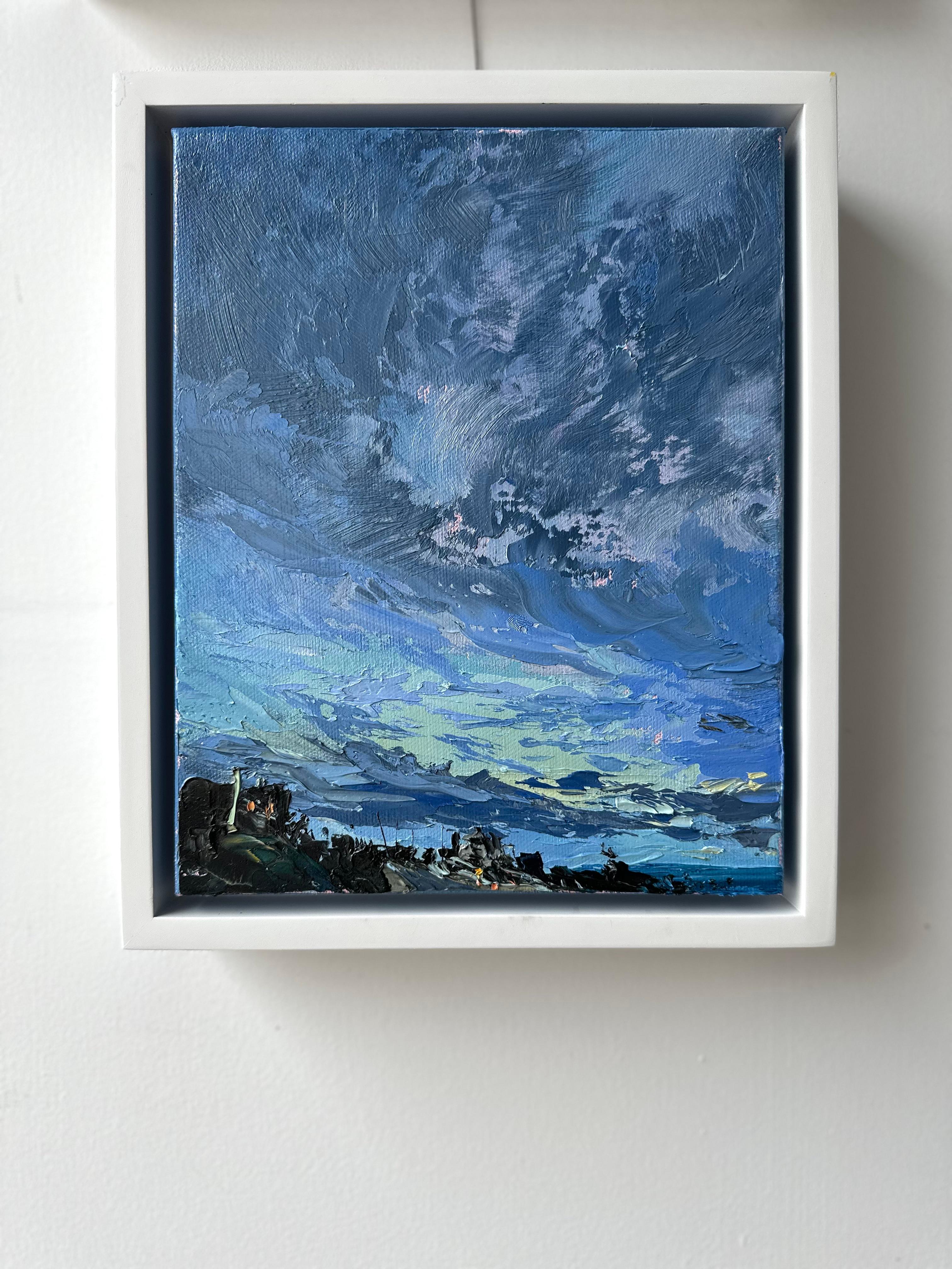 „Twilight Storm“ Dunkelblaue Himmelslandschaft bei Twilight.   1