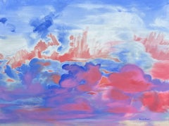 Après-goutte, paysage ciel, chaud, bleuté, vibrant, rêveur, ~29% off