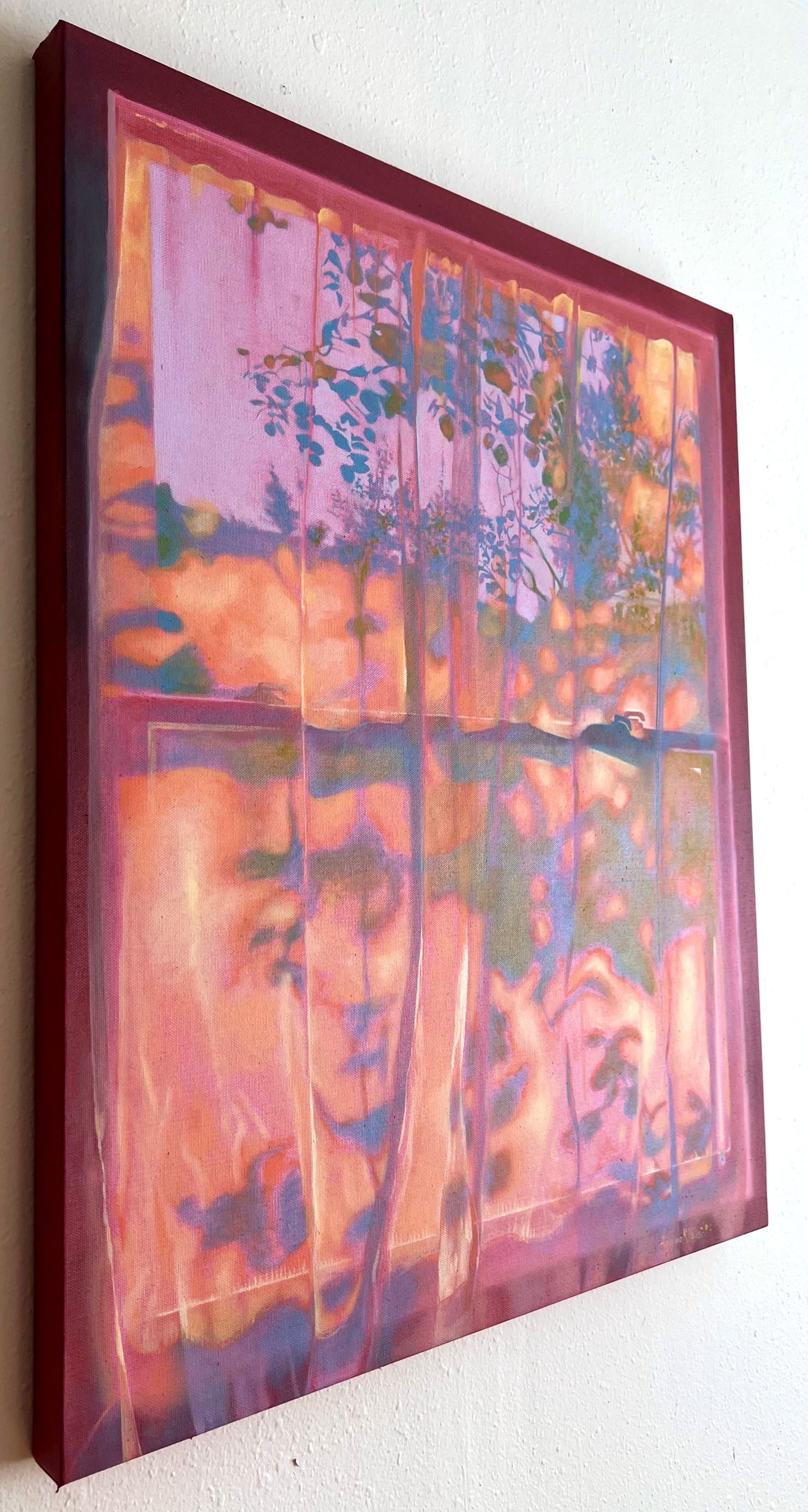 Daydream No. 2 (Finestra, Caldo, Sognante, Sottile, ~29% di sconto sul prezzo di listino) - Figurative Painting Marrone di Annieo Klaas