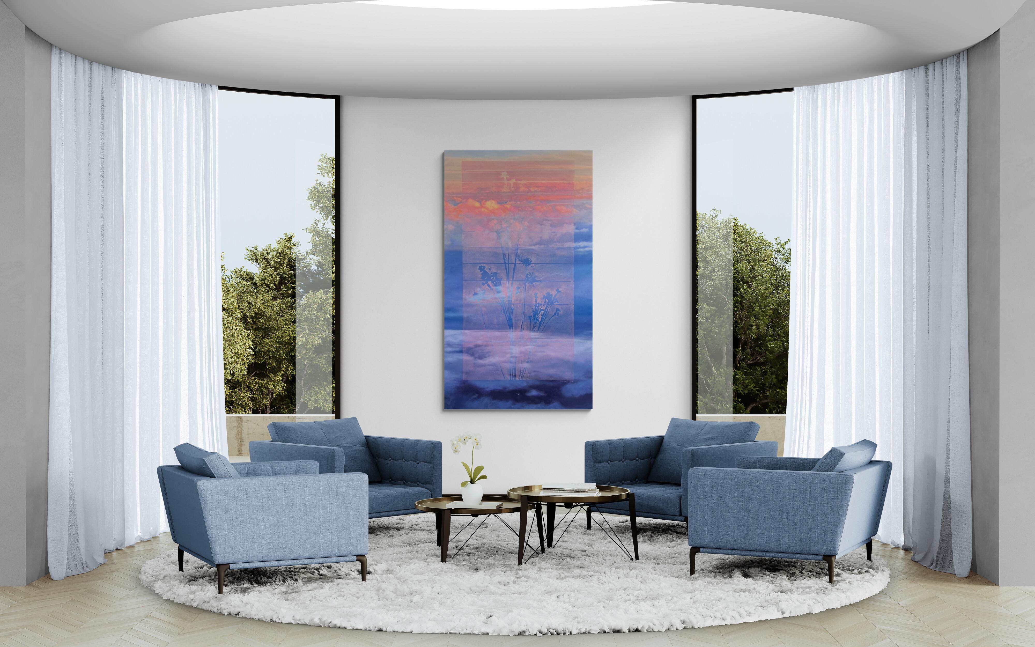 In Spite of it All (Finestra, Paesaggio, Caldo, Sognante, ~29% OFF) - Painting di Annieo Klaas