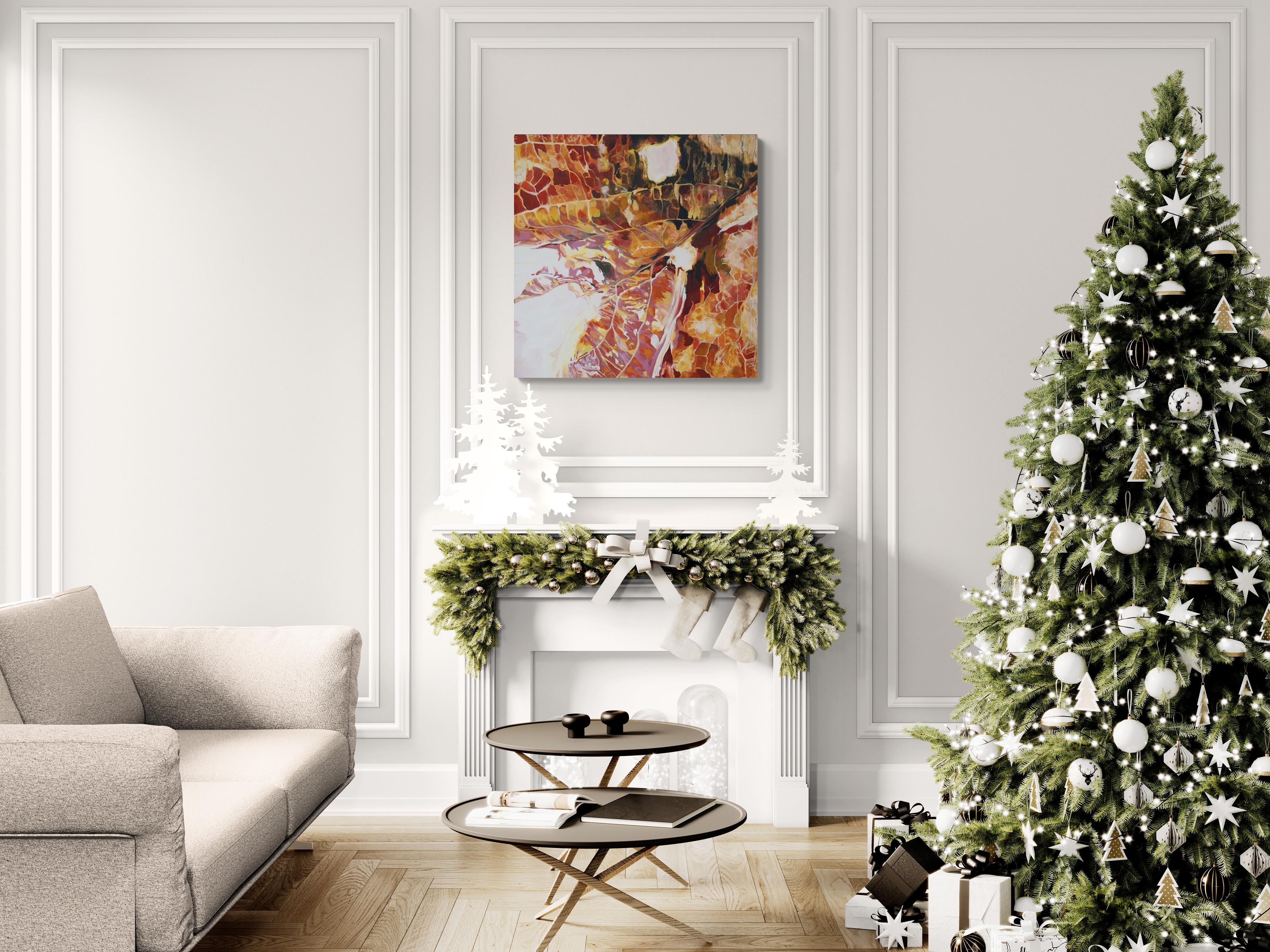 Roble (Tejido) (Abstracto, Realismo, Hoja, Patrones, Arte Botánico, ~28% DESCUENTO) en venta 2