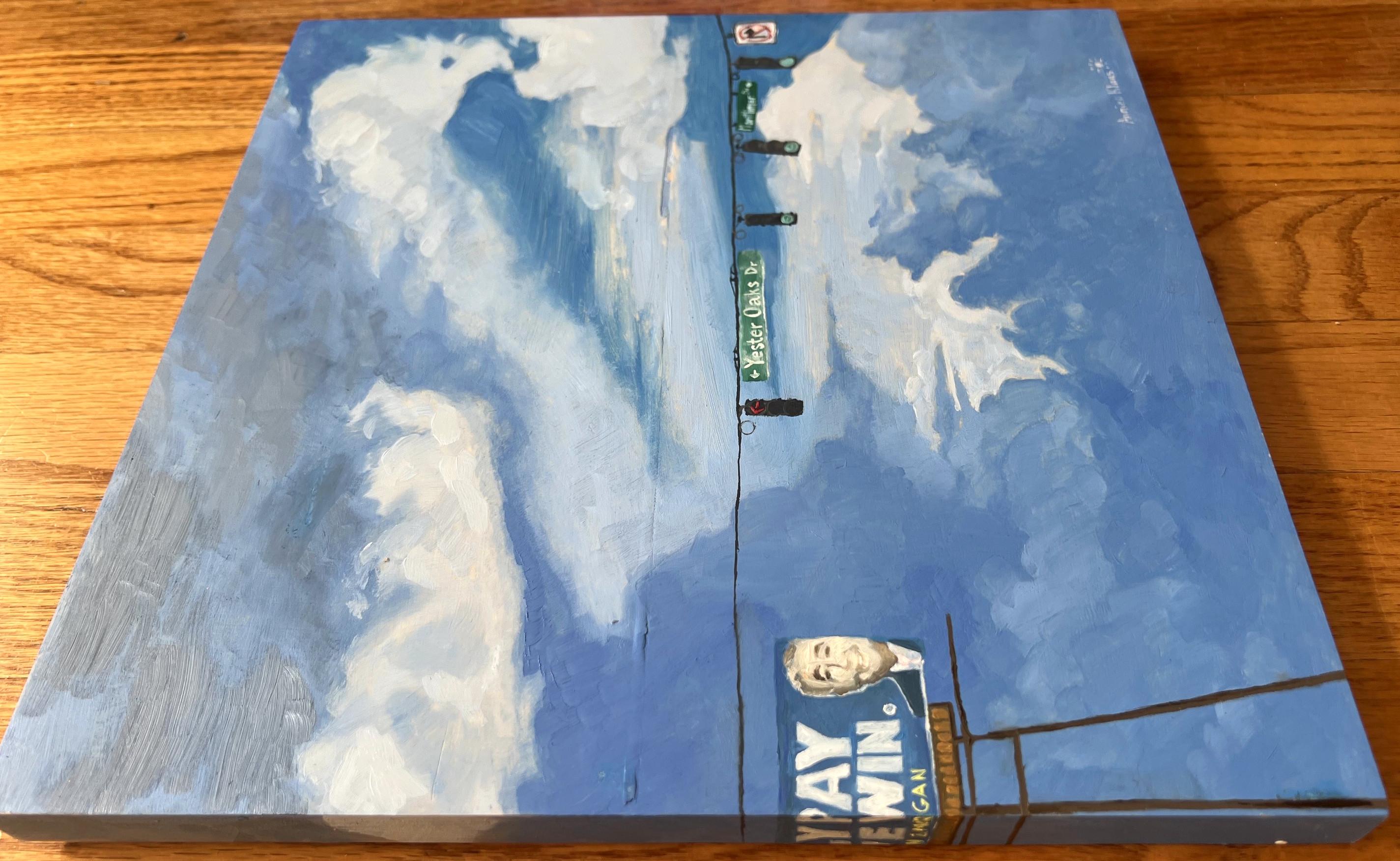 Sólo pagamos si ganamos (Divertido, Billboard, Leyenda, Icónico, ~26% DESCUENTO DEL PRECIO DE LISTA) - Landscape Painting Azul de Annieo Klaas