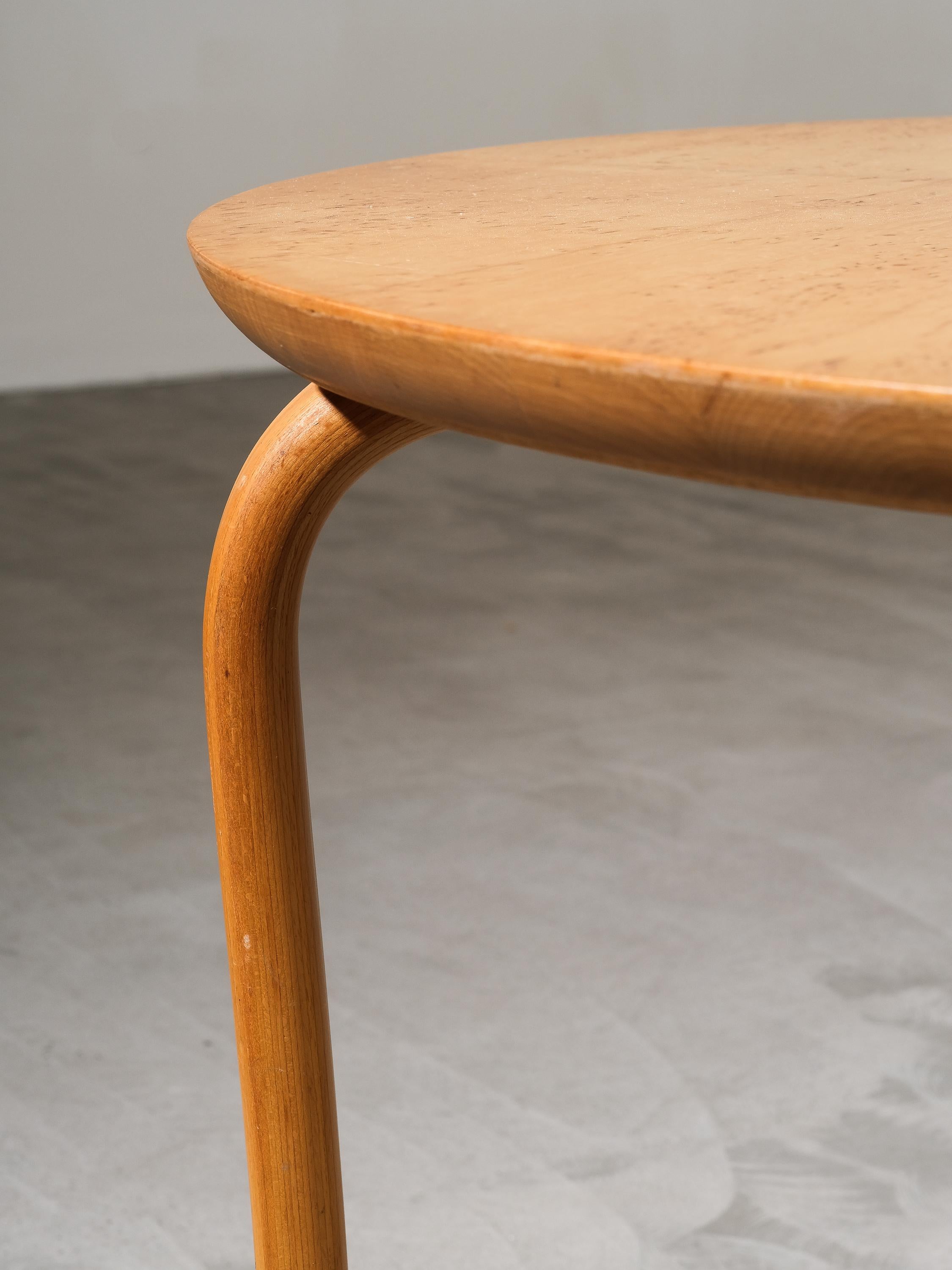 Table basse Annika en bouleau de souche par Bruno Mathsson pour Dux, Suède en vente 4
