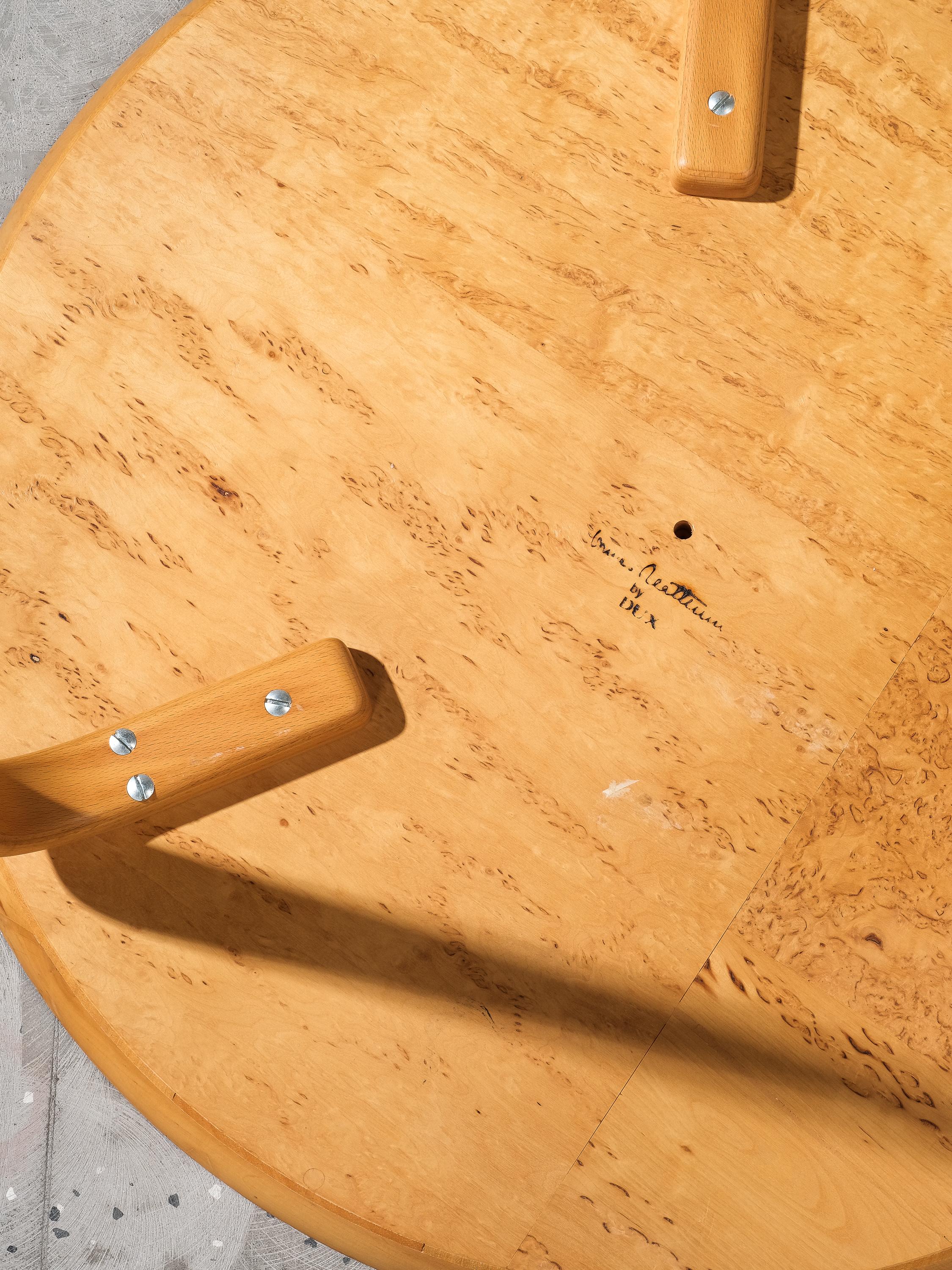 Table basse Annika en bouleau de souche par Bruno Mathsson pour Dux, Suède en vente 5