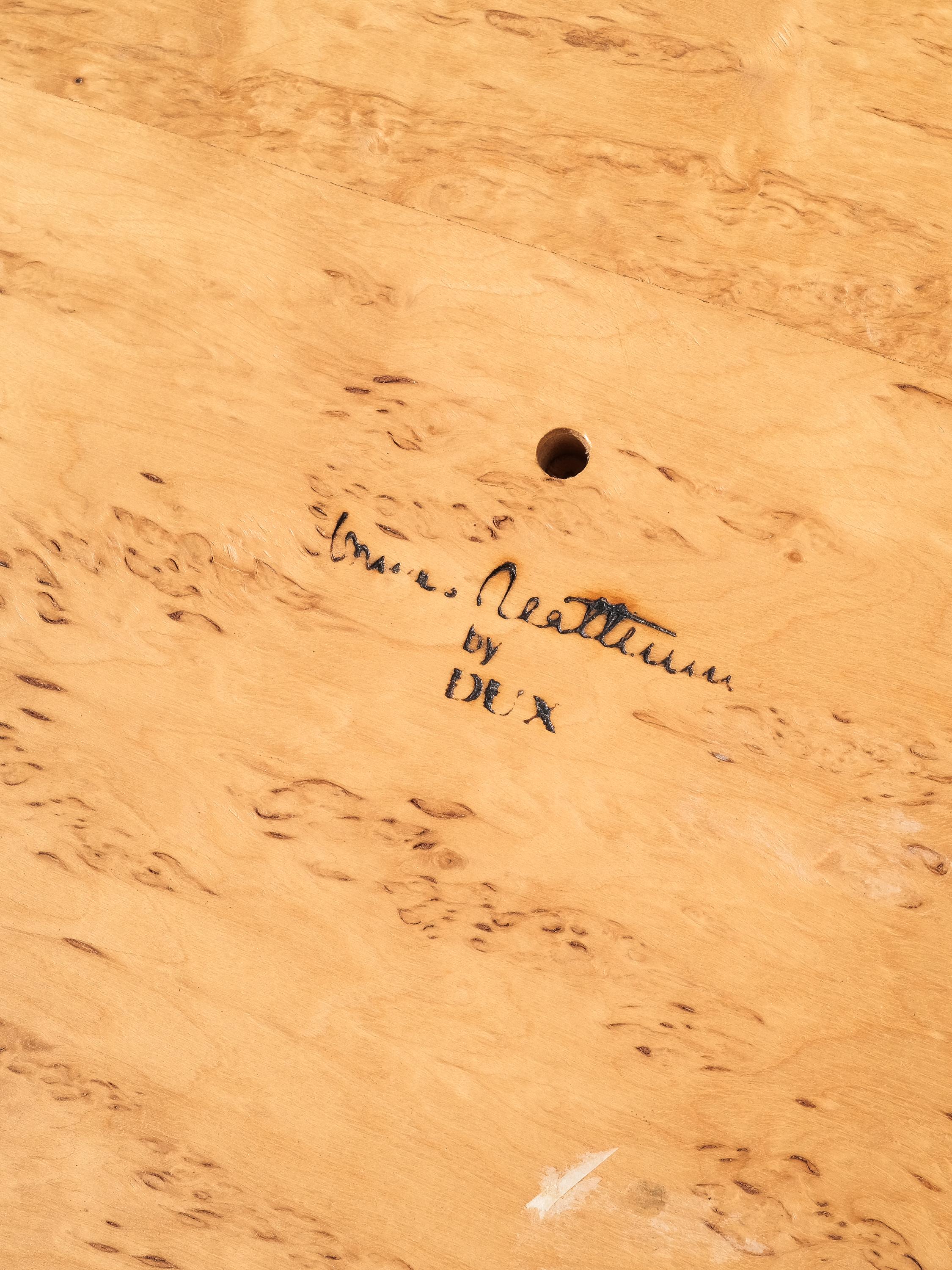 Table basse Annika en bouleau de souche par Bruno Mathsson pour Dux, Suède en vente 6