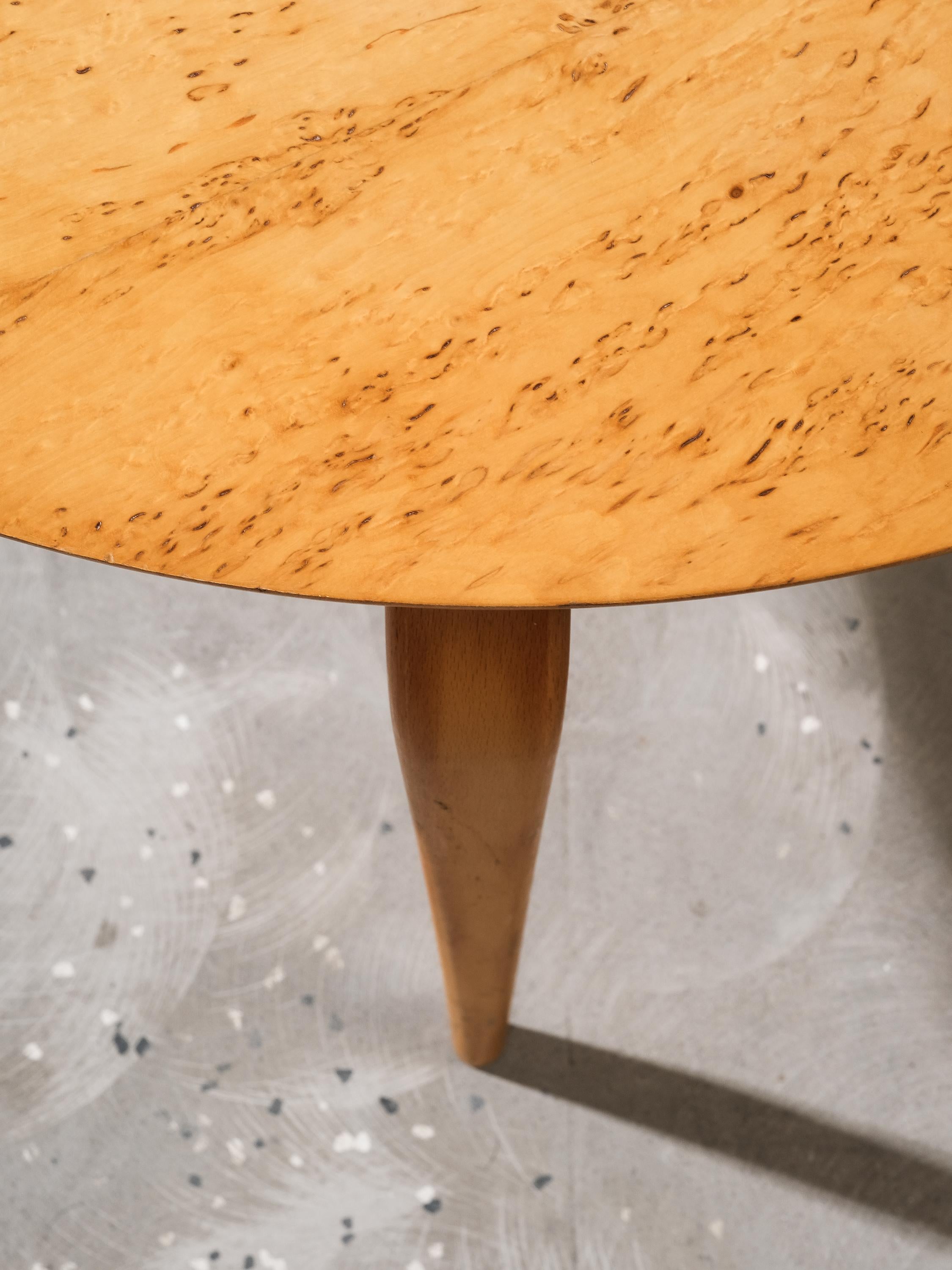 Suédois Table basse Annika en bouleau de souche par Bruno Mathsson pour Dux, Suède en vente