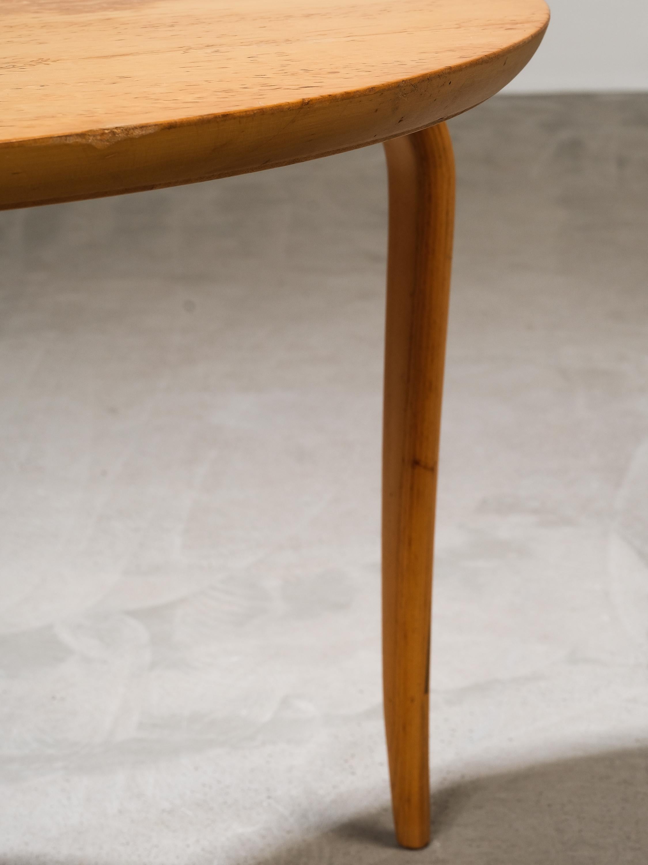 Table basse Annika en bouleau de souche par Bruno Mathsson pour Dux, Suède en vente 2