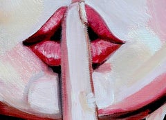 Our Secret, Painting, Oil on Panel, Figurative, Portrait, Signed