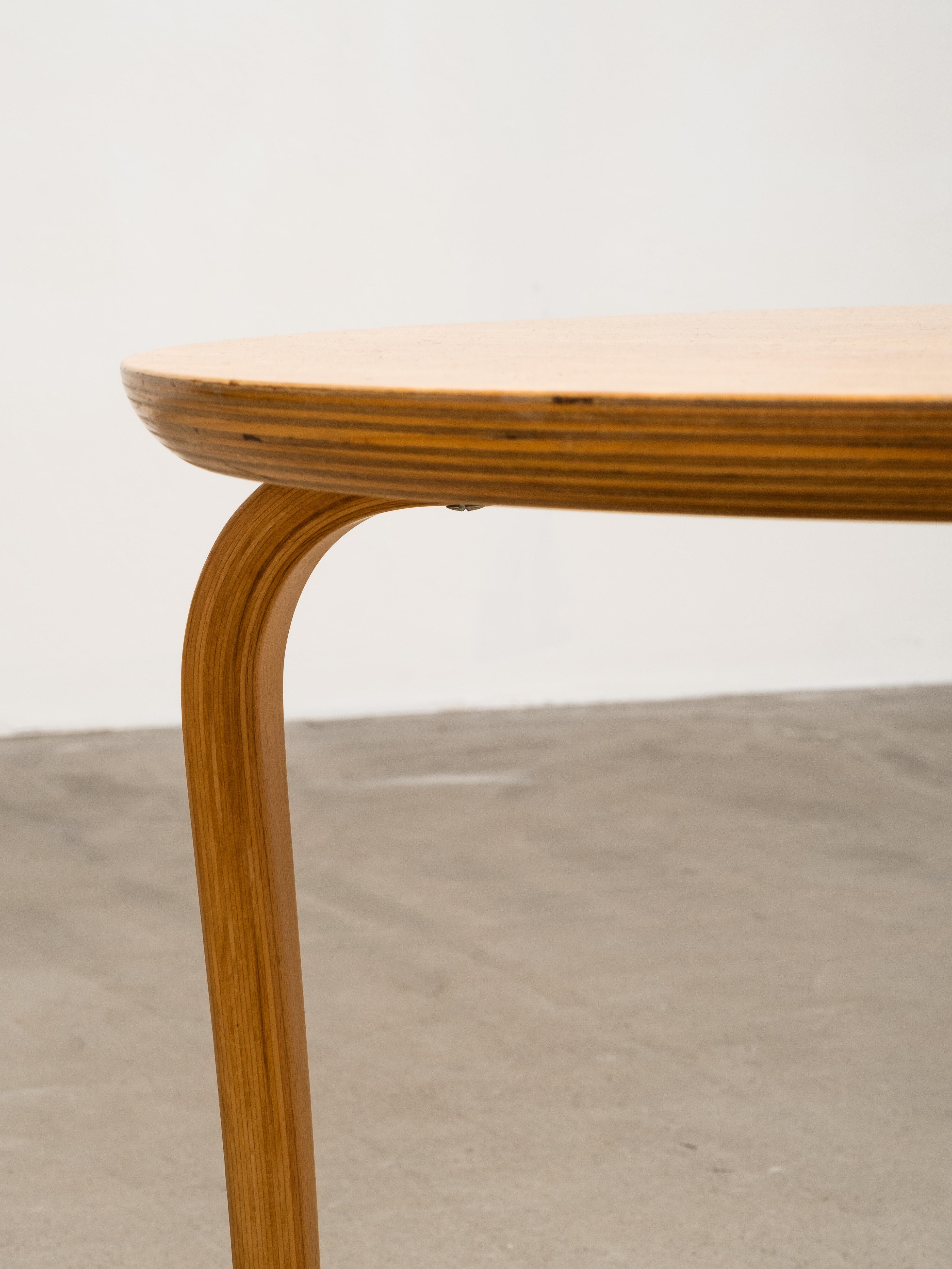 “Annika” Curly Birch Coffee Table by Bruno Mathsson for Dux, Sweden, 1960s For Sale 5