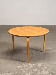 “Annika” Curly Birch Coffee Table by Bruno Mathsson for Dux, Sweden, 1960s