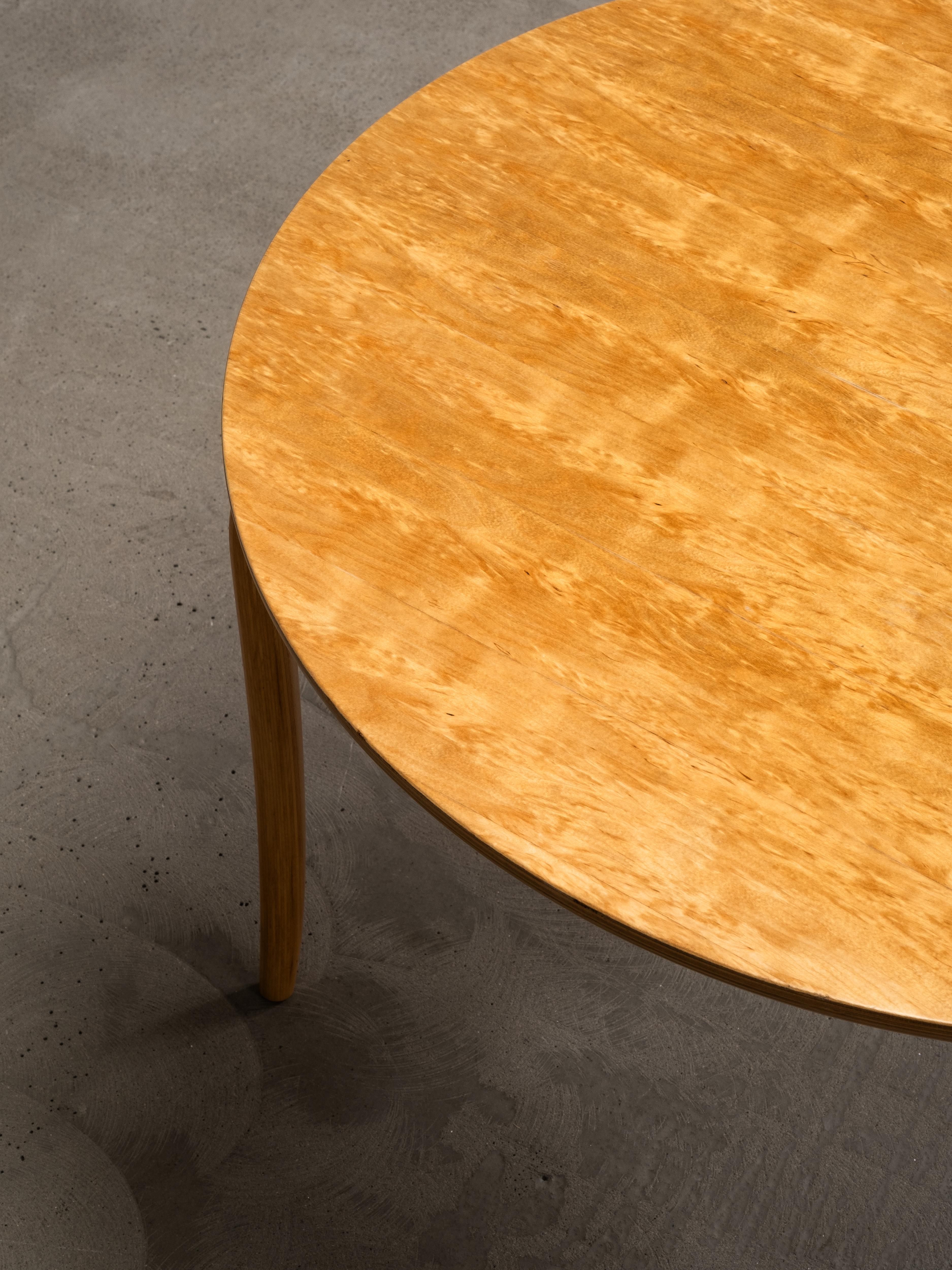 Mid-20th Century “Annika” Curly Birch Coffee Table by Bruno Mathsson for Dux, Sweden, 1960s For Sale