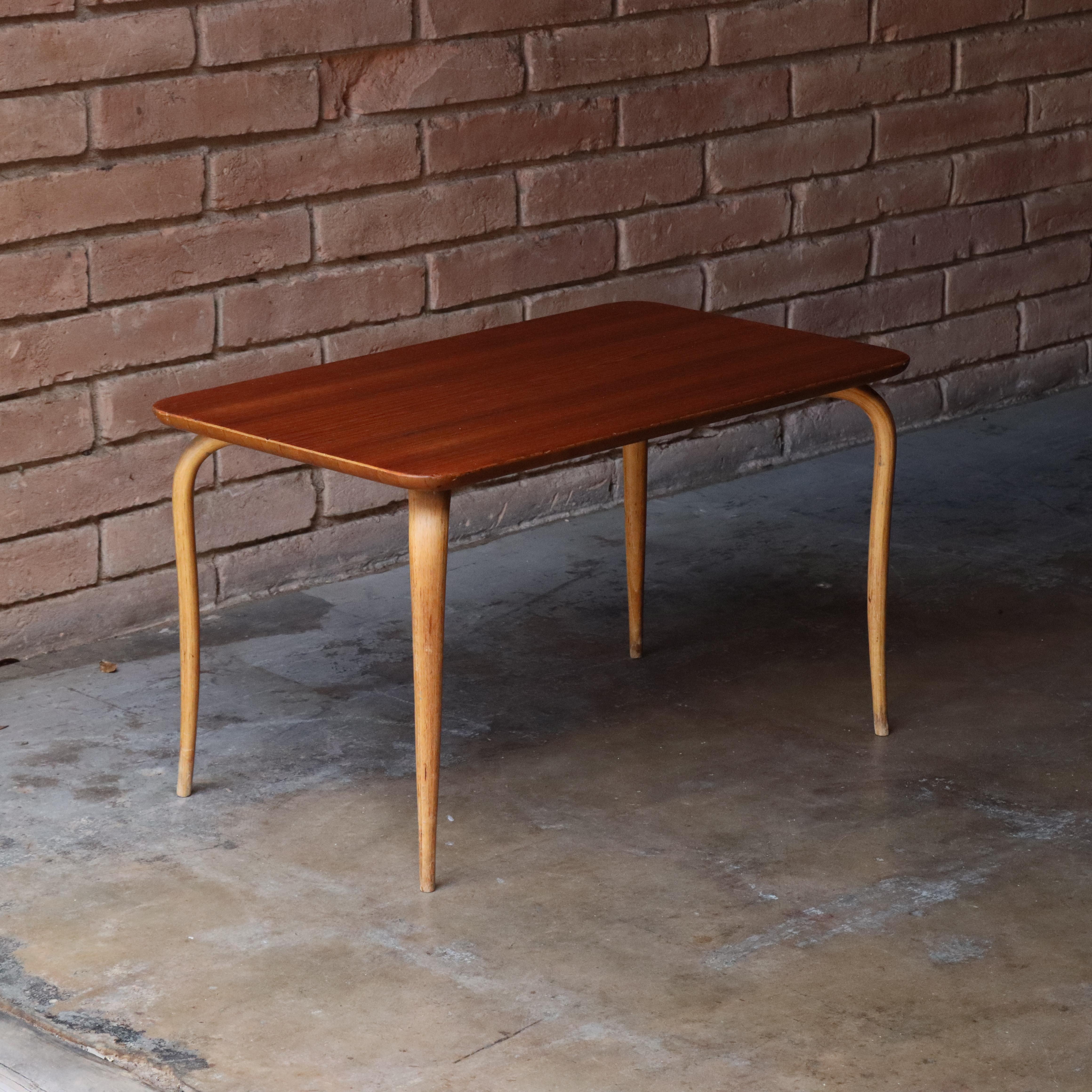 “Annika” Side Table by Bruno Mathsson, Teak, Beech, Sweden 1950 2