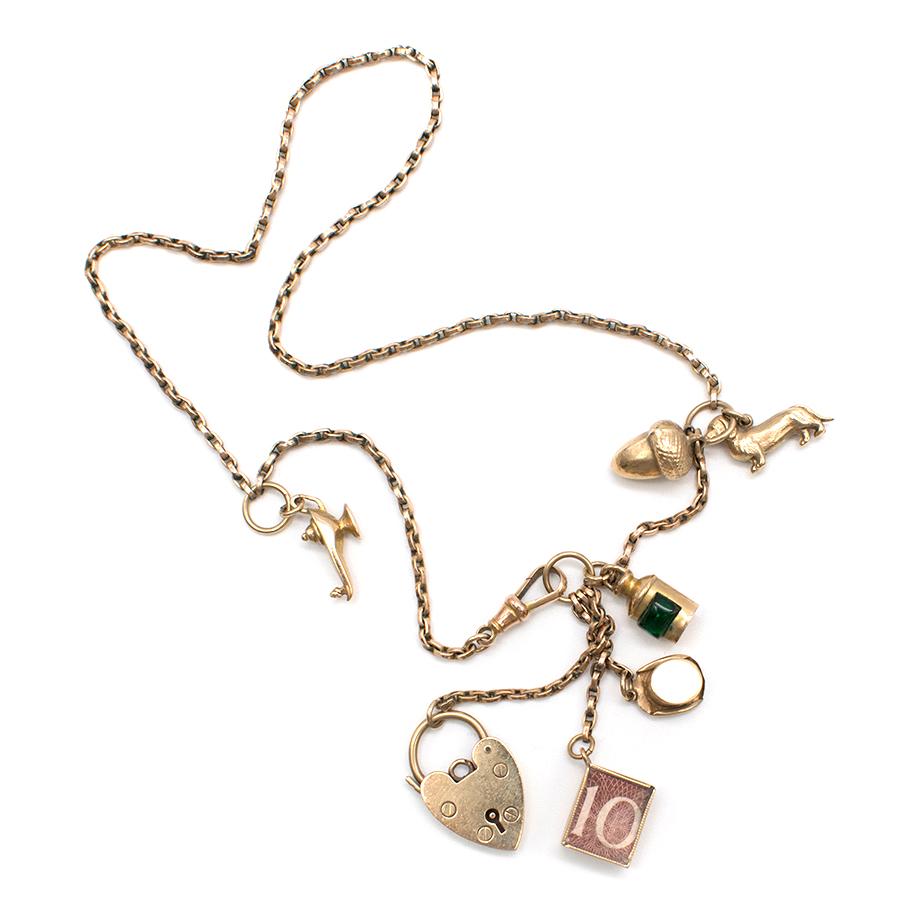 Annina Vogel Bespoke Gold Charm Signatures Necklace 3