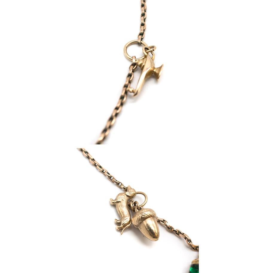Annina Vogel Bespoke Gold Charm Signatures Necklace In Excellent Condition In London, GB