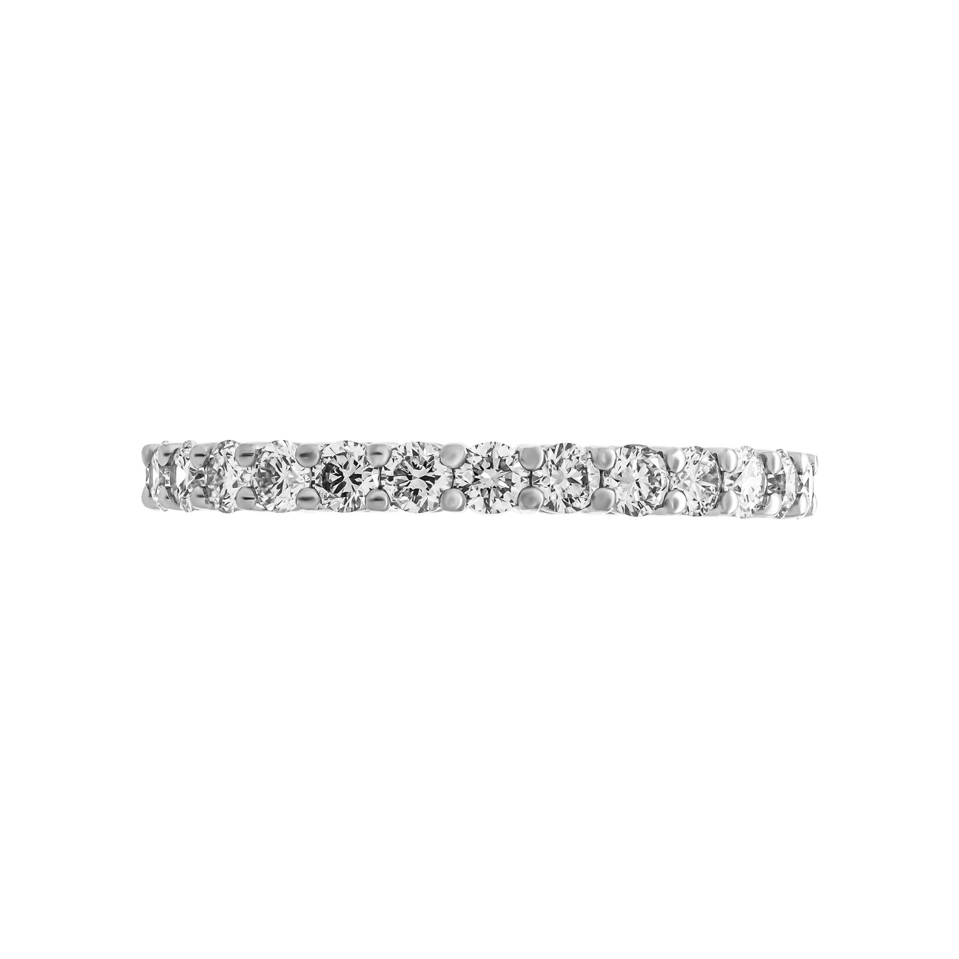 Wedding band setting in Platinum
Total Carat Weight: 1.24ct 
Size: 6.25