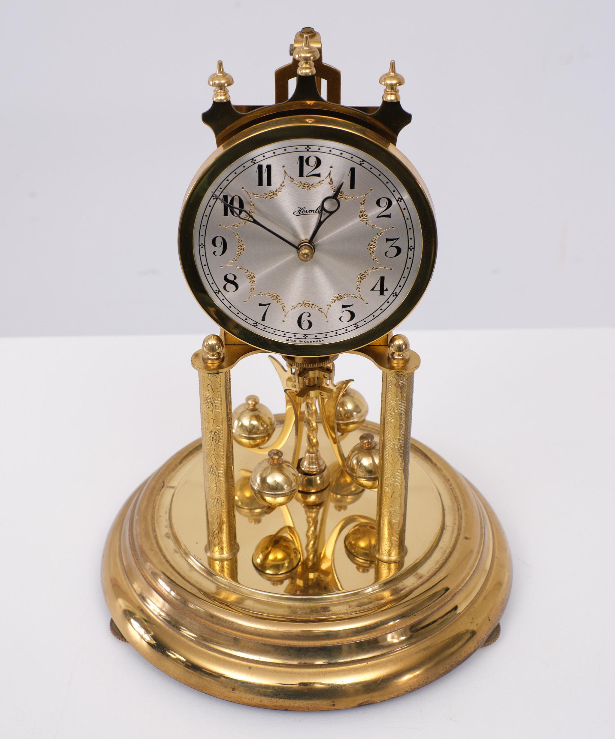 Anniversary Dome clock - Franz Hermle - Brass, Glass - 1950s  3