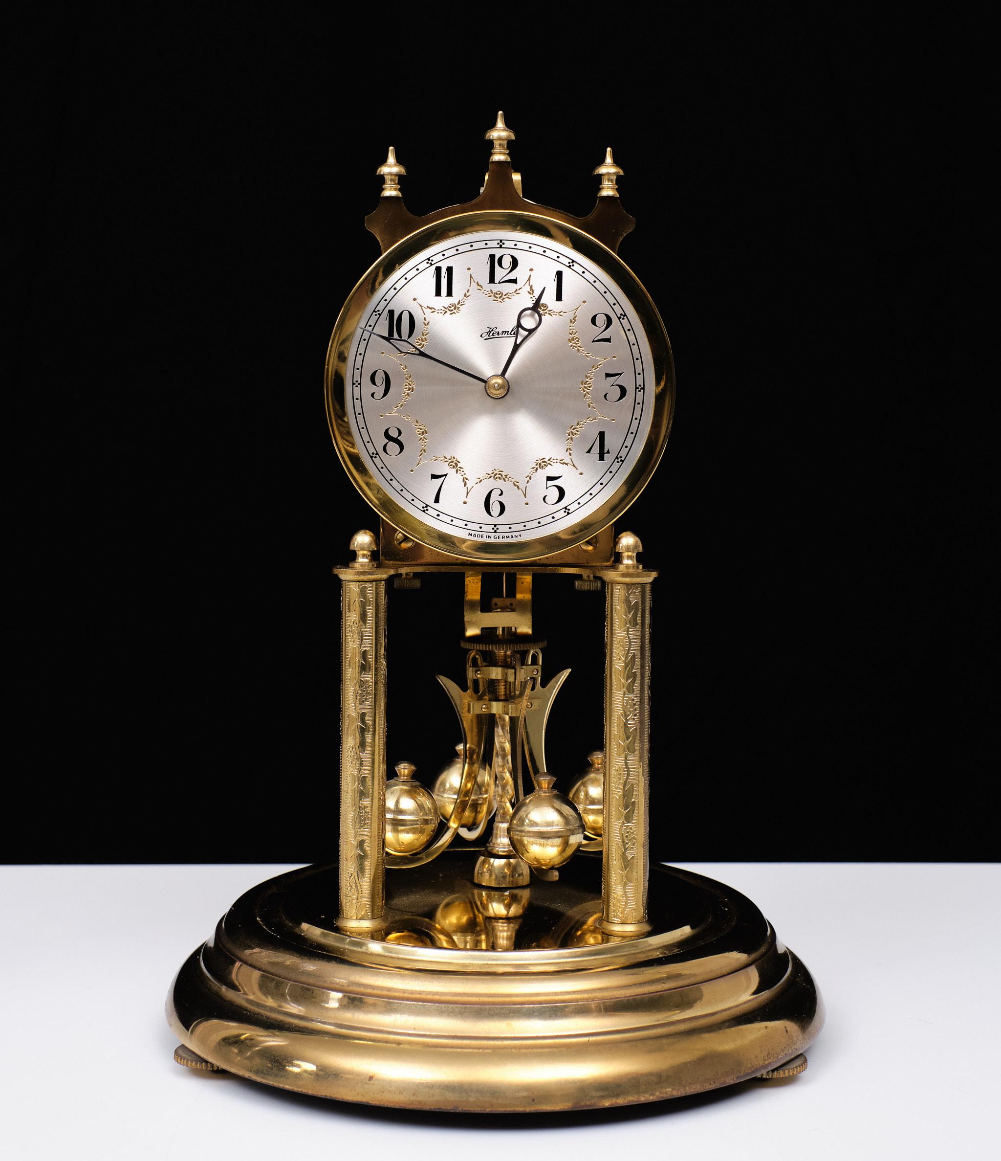 Anniversary Dome clock - Franz Hermle - Brass, Glass - 1950s  6