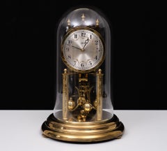 Anniversary Dome clock - Franz Hermle - Brass, Glass - 1950s