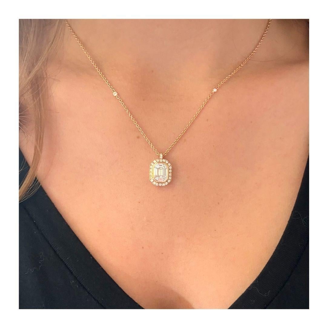 ANNIVERSARY Halskette aus 18Kt Roségold 7,45 gr mit natürlichen Diamanten G Farbe VS im Zustand „Neu“ im Angebot in Monte-Carlo, MC