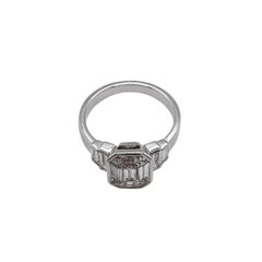 ANNIVERSARY Ring 18K white gold 4.55 gr with Natural Diamonds G Color VS Clarity