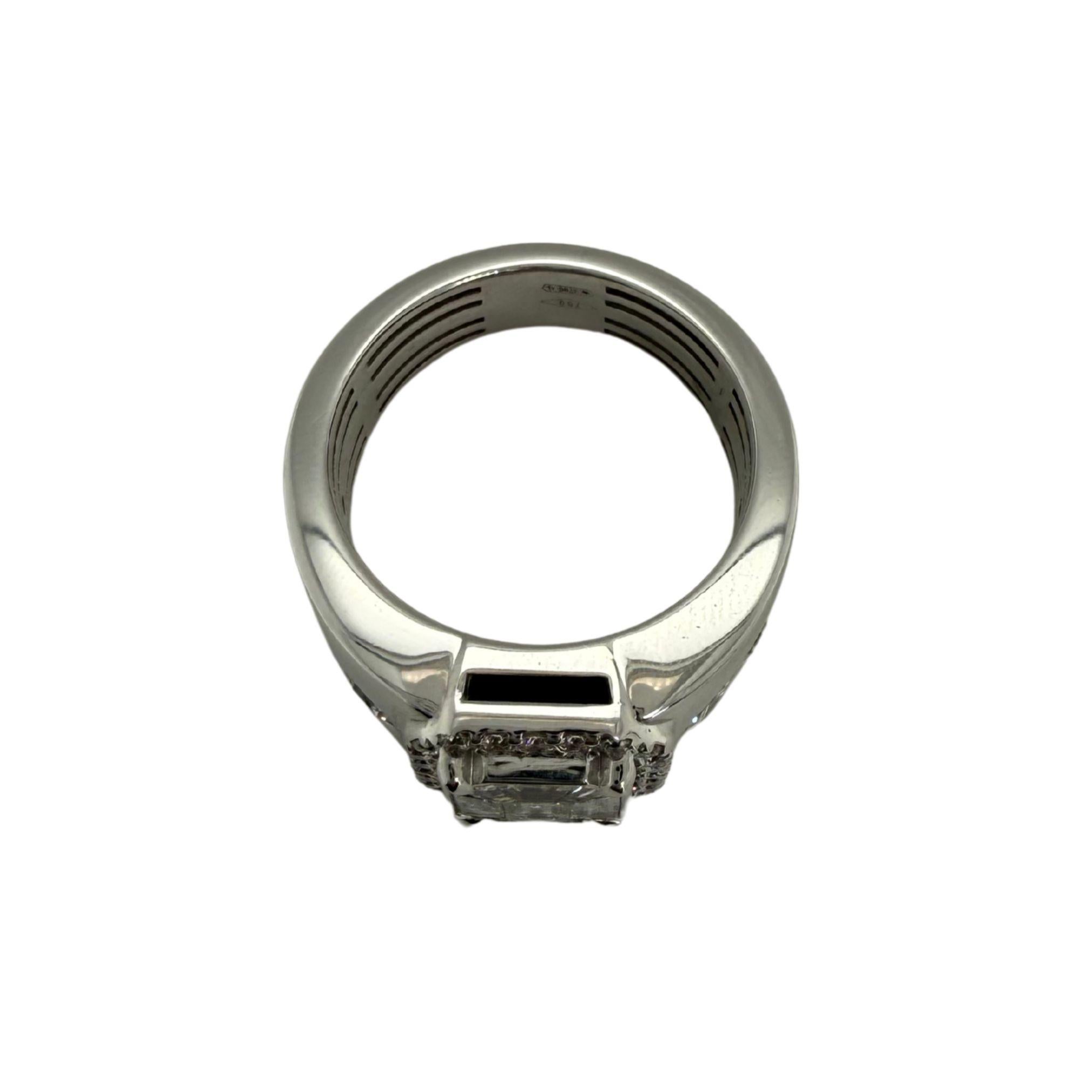 Bague ANNIVERSAIRE en or blanc 18 carats avec diamants naturels Unisexe en vente