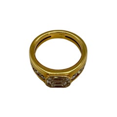 Anello ANNIVERSARIO in oro giallo 18 carati con diamanti Nature